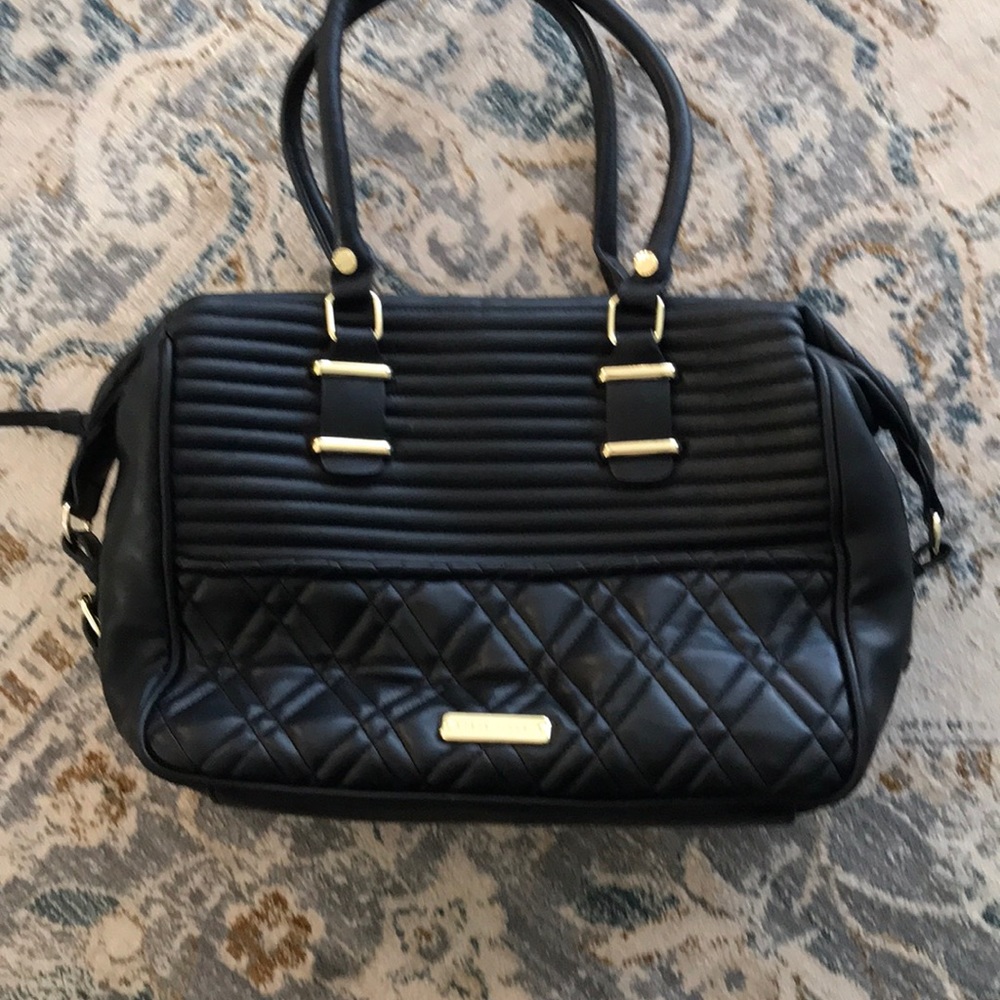 Soft black leather purse